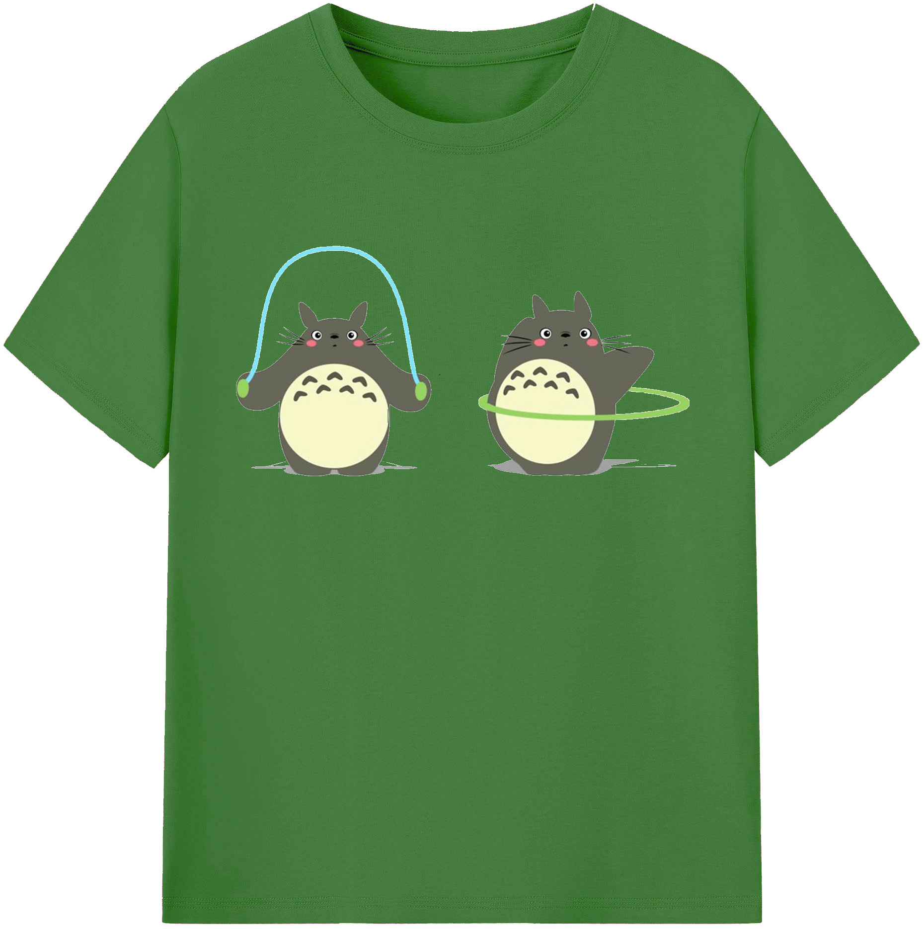 （画像用） となりのトトロ 草壁メイ 草壁サツキ My Neighbor Totoro Satsuki Kusakabe Mei Kusakabe レディースカジュアルプリントTシャツ（綿100％）